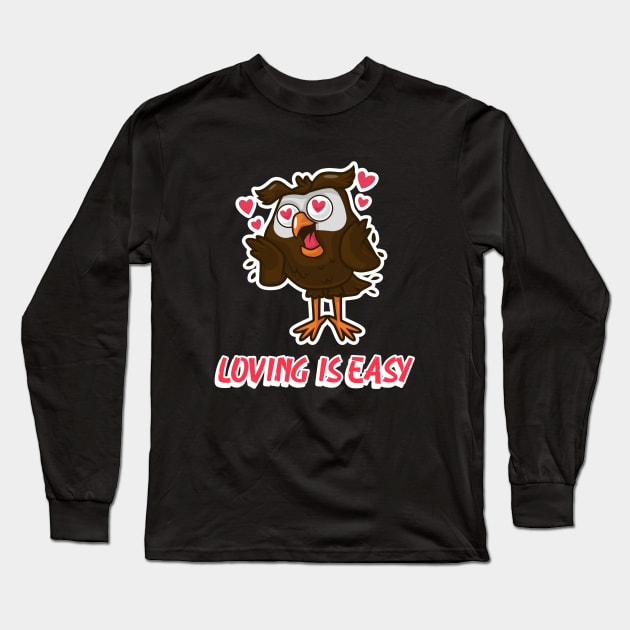 Owl design artwork Long Sleeve T-Shirt by Wolf Clothing Co